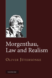 Cover of the book Morgenthau, Law and Realism