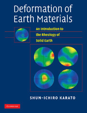 Couverture de l’ouvrage Deformation of Earth Materials