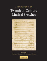 Couverture de l’ouvrage A Handbook to Twentieth-Century Musical Sketches