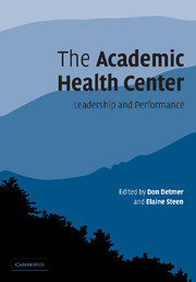 Couverture de l’ouvrage The Academic Health Center