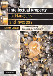 Couverture de l’ouvrage Intellectual Property for Managers and Investors
