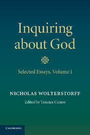 Couverture de l’ouvrage Inquiring about God: Volume 1, Selected Essays