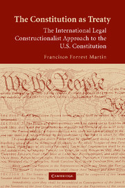 Couverture de l’ouvrage The Constitution as Treaty