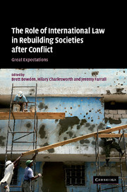 Cover of the book The Role of International Law in Rebuilding Societies after Conflict