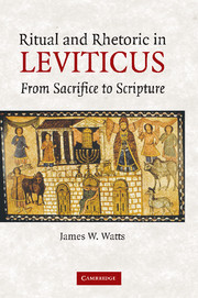 Couverture de l’ouvrage Ritual and Rhetoric in Leviticus