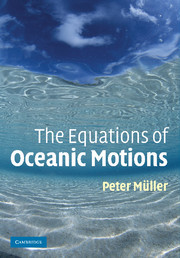Couverture de l’ouvrage The Equations of Oceanic Motions