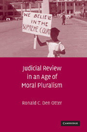 Couverture de l’ouvrage Judicial Review in an Age of Moral Pluralism