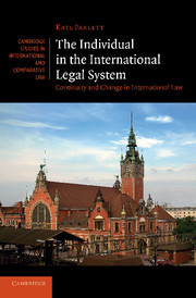 Couverture de l’ouvrage The Individual in the International Legal System