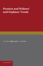 Couverture de l’ouvrage Pension and Widows' and Orphans' Funds