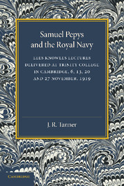 Couverture de l’ouvrage Samuel Pepys and the Royal Navy