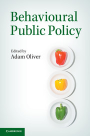 Couverture de l’ouvrage Behavioural Public Policy