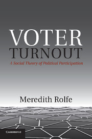 Couverture de l’ouvrage Voter Turnout