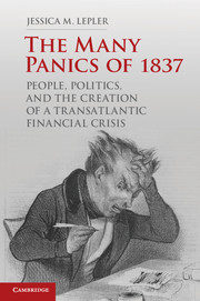Couverture de l’ouvrage The Many Panics of 1837