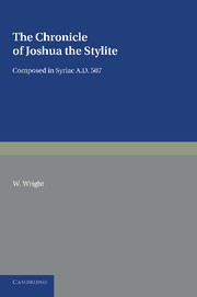 Cover of the book The Chronicle of Joshua the Stylite