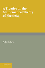 Couverture de l’ouvrage A Treatise on the Mathematical Theory of Elasticity