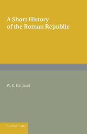 Couverture de l’ouvrage A Short History of the Roman Republic