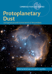 Couverture de l’ouvrage Protoplanetary Dust