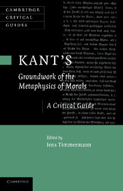 Couverture de l’ouvrage Kant's 'Groundwork of the Metaphysics of Morals'