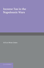 Couverture de l’ouvrage Income Tax in the Napoleonic Wars