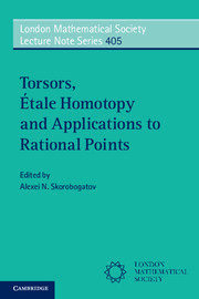 Couverture de l’ouvrage Torsors, Étale Homotopy and Applications to Rational Points