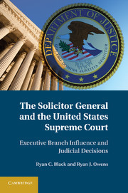Couverture de l’ouvrage The Solicitor General and the United States Supreme Court