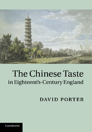 Couverture de l’ouvrage The Chinese Taste in Eighteenth-Century England