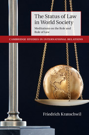 Cover of the book The Status of Law in World Society
