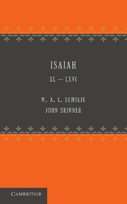 Cover of the book Isaiah 40–66
