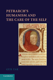 Couverture de l’ouvrage Petrarch's Humanism and the Care of the Self