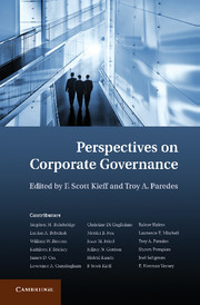 Couverture de l’ouvrage Perspectives on Corporate Governance