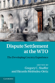 Couverture de l’ouvrage Dispute Settlement at the WTO