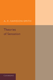 Couverture de l’ouvrage Theories of Sensation