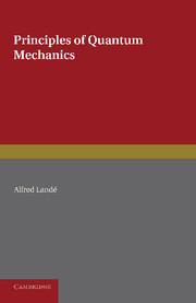 Couverture de l’ouvrage Principles of Quantum Mechanics