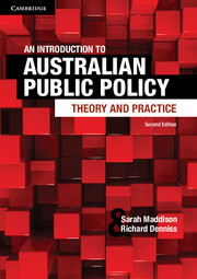Couverture de l’ouvrage An Introduction to Australian Public Policy