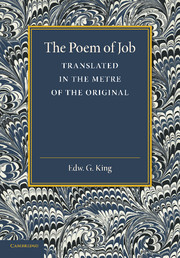 Couverture de l’ouvrage The Poem of Job