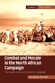 Couverture de l’ouvrage Combat and Morale in the North African Campaign