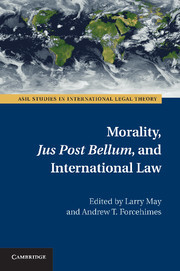 Couverture de l’ouvrage Morality, Jus Post Bellum, and International Law