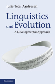 Couverture de l’ouvrage Linguistics and Evolution