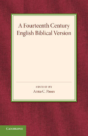 Cover of the book A Fourteenth Century English Biblical Version