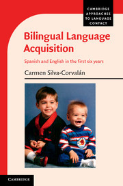 Couverture de l’ouvrage Bilingual Language Acquisition