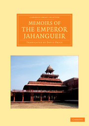 Couverture de l’ouvrage Memoirs of the Emperor Jahangueir