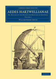 Couverture de l’ouvrage Aedes Hartwellianae: Volume 1