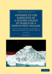 Couverture de l’ouvrage Appendix to the Narrative of a Second Voyage in Search of a North-West Passage