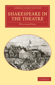 Couverture de l’ouvrage Shakespeare in the Theatre