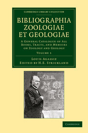 Couverture de l’ouvrage Bibliographia zoologiae et geologiae: Volume 1