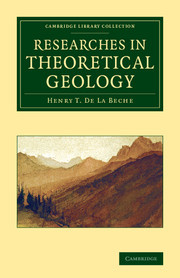 Couverture de l’ouvrage Researches in Theoretical Geology