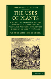 Couverture de l’ouvrage The Uses of Plants