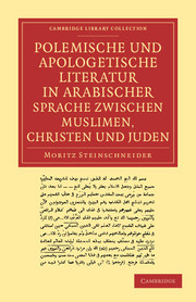 Couverture de l’ouvrage Polemische und Apologetische Literatur in Arabischer Sprache zwischen Muslimen, Christen und Juden