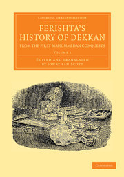 Couverture de l’ouvrage Ferishta's History of Dekkan, from the First Mahummedan Conquests
