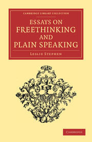 Couverture de l’ouvrage Essays on Freethinking and Plain Speaking